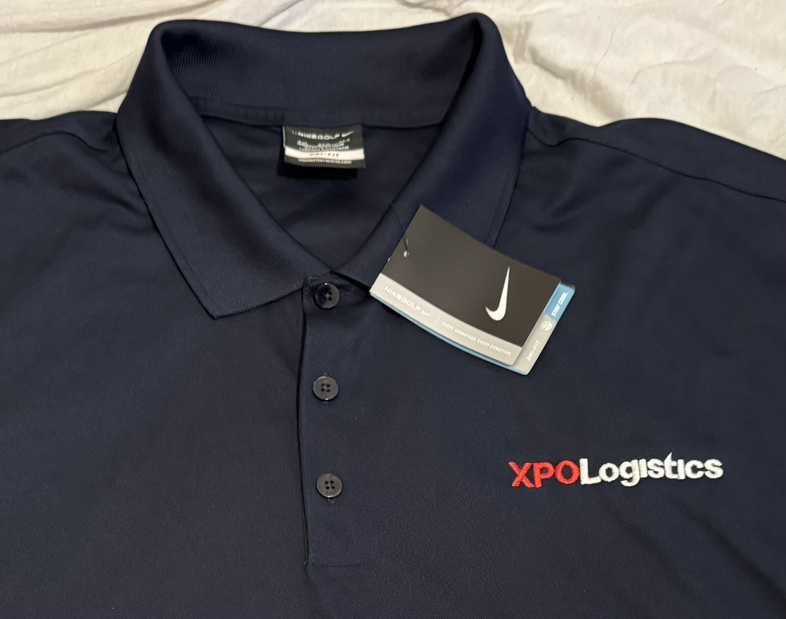 XPO Logistics Embroidered Logo 4XL Polo Shirt Nike Golf DriFit