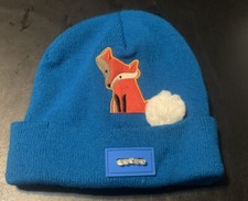 Light Up Youth Fox Beanie Skull Knit Cap One Size.