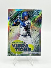 2022 Bowman Chrome Diego Cartaya Virtuosic Vibrations #VV20 Los Angeles Dodgers