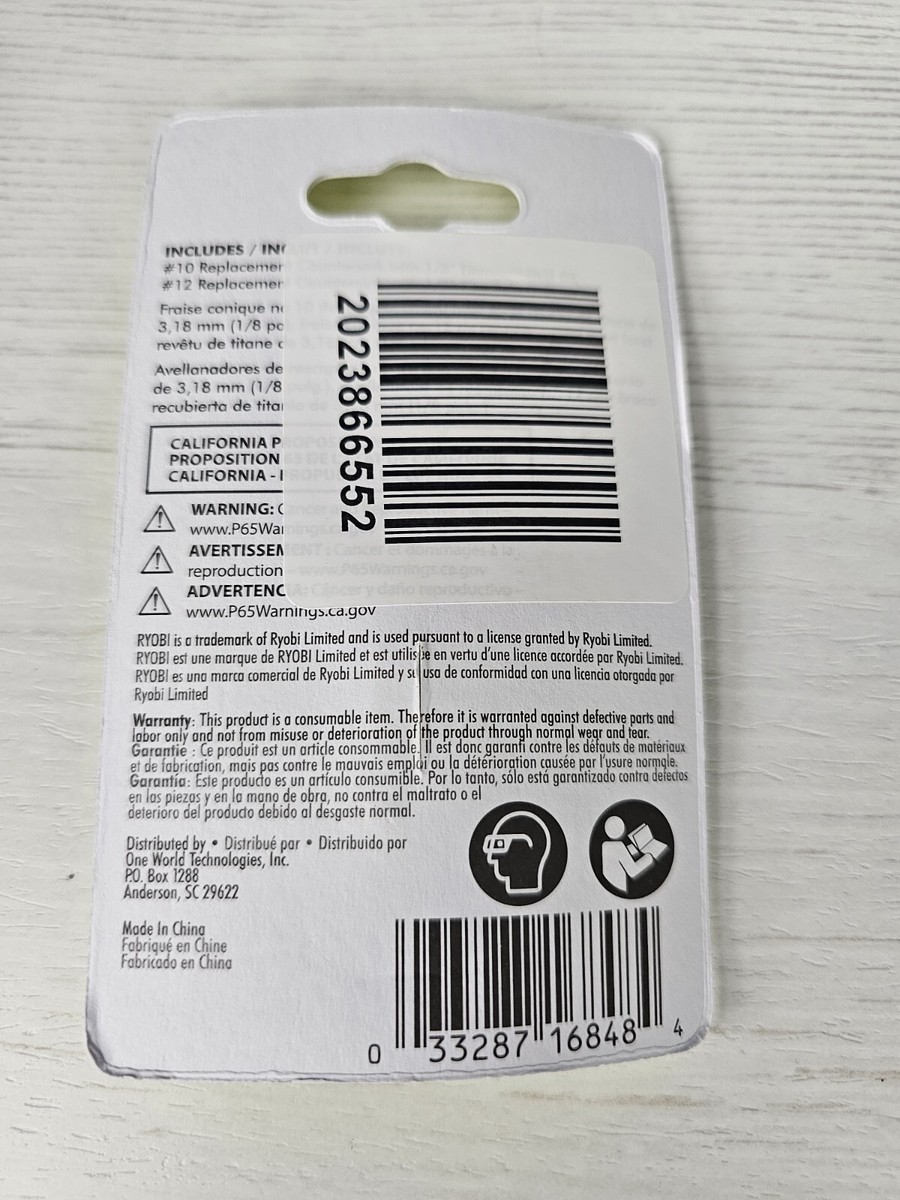 Ryobi Countersink Bits Wth Allen Wrench By Freddog | Download Free STL - View #11