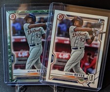 Adinso Reyes SP 1st Rookie PRC 2021 Bowman Prospects CAMO Parallel BP-21 + Base