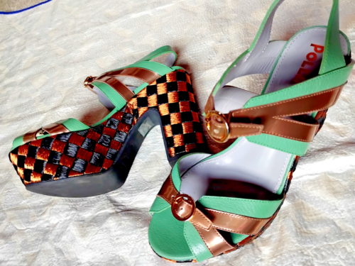 Pollini Italian sandals EU 38.5 platform style,new without box. - Picture 8 of 11