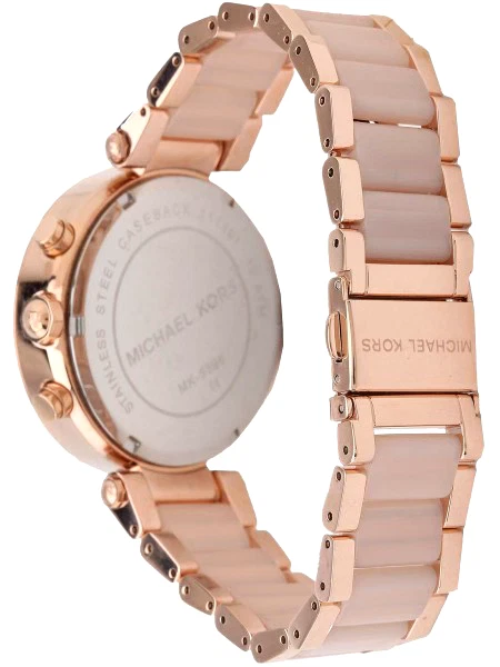 Michael Kors Parker Rose Gold-Tone Blush Acetate Band Women's Watch MK5896 - image 3 of 4
