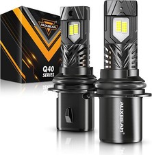 Auxbeam 9004/HB1 LED Light Bulbs Dual Beam 120W 30000LM 6500K Cool White Pair