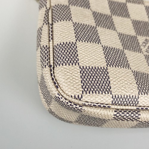 LOUIS VUITTON Damier Azur Mini Pochette Accessoires mode N58010 Pouch