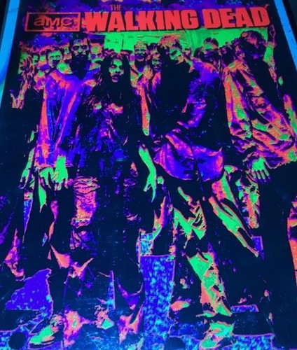 The Walking Dead Zombie Group Blacklight Poster Rare Blacklight Poster - Picture 10 of 24