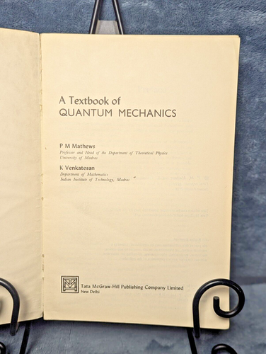 A TEXTBOOK OF QUANTUM MECHANICS By Piravonu Mathews Mathews 1978 - Picture 5 of 9