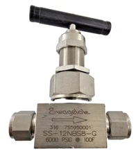 SS-12NBS8-G SWAGELOK MANUAL STAINLESS STEEL NEEDLE VALVE