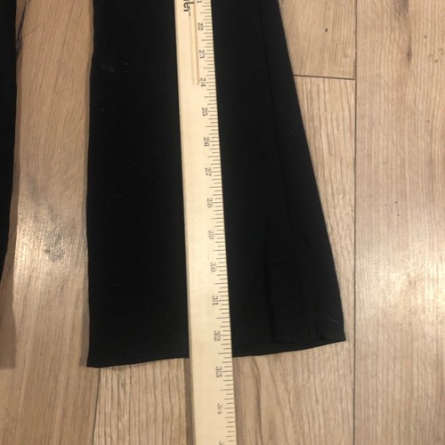 Velocity Active Stretch Side Flare Yoga Leggings Pants Size M Crossover Black - Picture 7 of 10