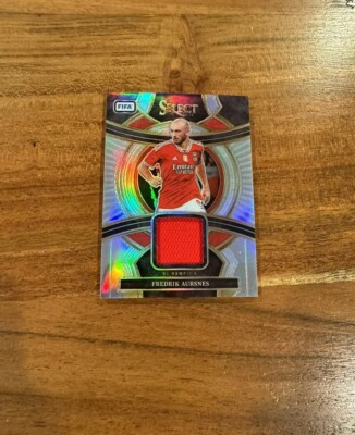 Fredrik Aursnes 2023-24 Panini Select FIFA Silver Prizm Game Used Patch NRMT+
