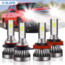 For GMC Sierra 1500 2500 2007-2013 6000K LED Headlights Hi/Low Beam Bulbs Kit