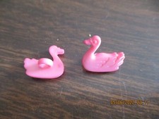 SMALL PINK SWAN BUTTONS--200 IN LOT