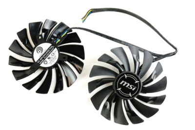 Pair Fans For MSI GTX 760 R9 270 280 390 265 R9 390X 290X PLD10010S12HH 95mm
