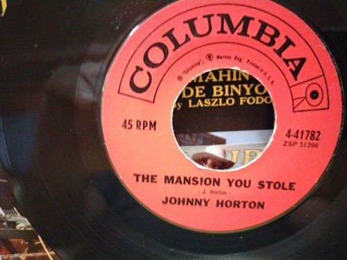 JOHNNY HORTON-NORTH TO ALASKA/THE MANSION YOU STOLE-COL-4-41782-VG+/45 RPM-BX-1 - Picture 6 of 6