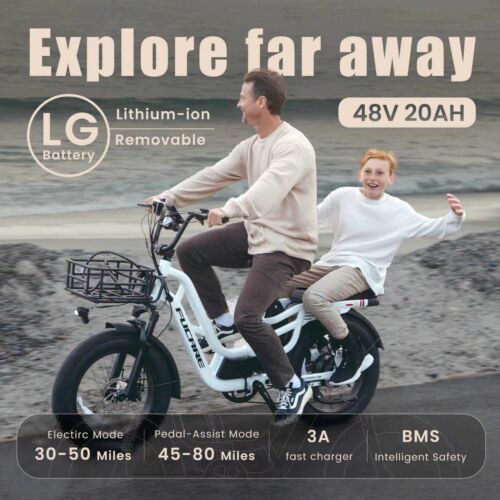 USED Libra 1200W Electric Bike for Adults 32MPH 48V 20Ah LG Battery EBike 80mi - Picture 5 of 6