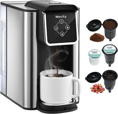 Coffee Maker 3-in-1 Single Cup Coffee Maker,K-Cup Capsule Compatible 120V 1150W