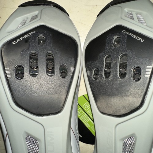 Pearl iZUMi Women's W Race Road v5 Cycling Shoe WHITE/GREY Size 5.5 Carbon BOA - Picture 14 of 15