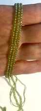 Lot of  3 Genuine Peridot Round 2.25-2.75 mm Smooth Bead 14" Strand Wholesale