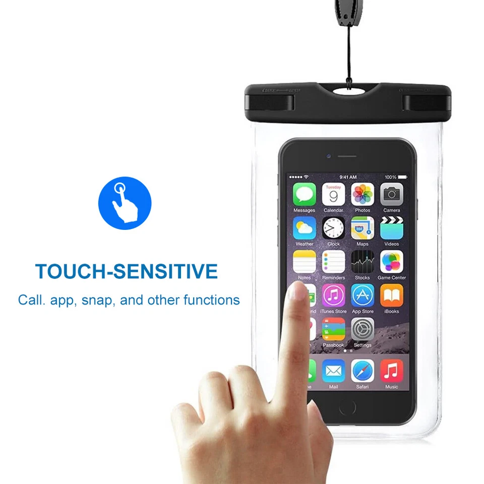 Housse étanche Noir Pour tous Smartphones iPhone Samsung Xiaomi Huawei etc - Photo 3/4