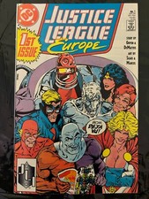 Justice League Europe #1  9.6 NM+.   DC Comics April 1989)