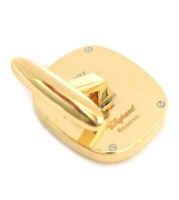 Chopard Happy Diamond Cufflinks 18k Yellow Gold Rectangular