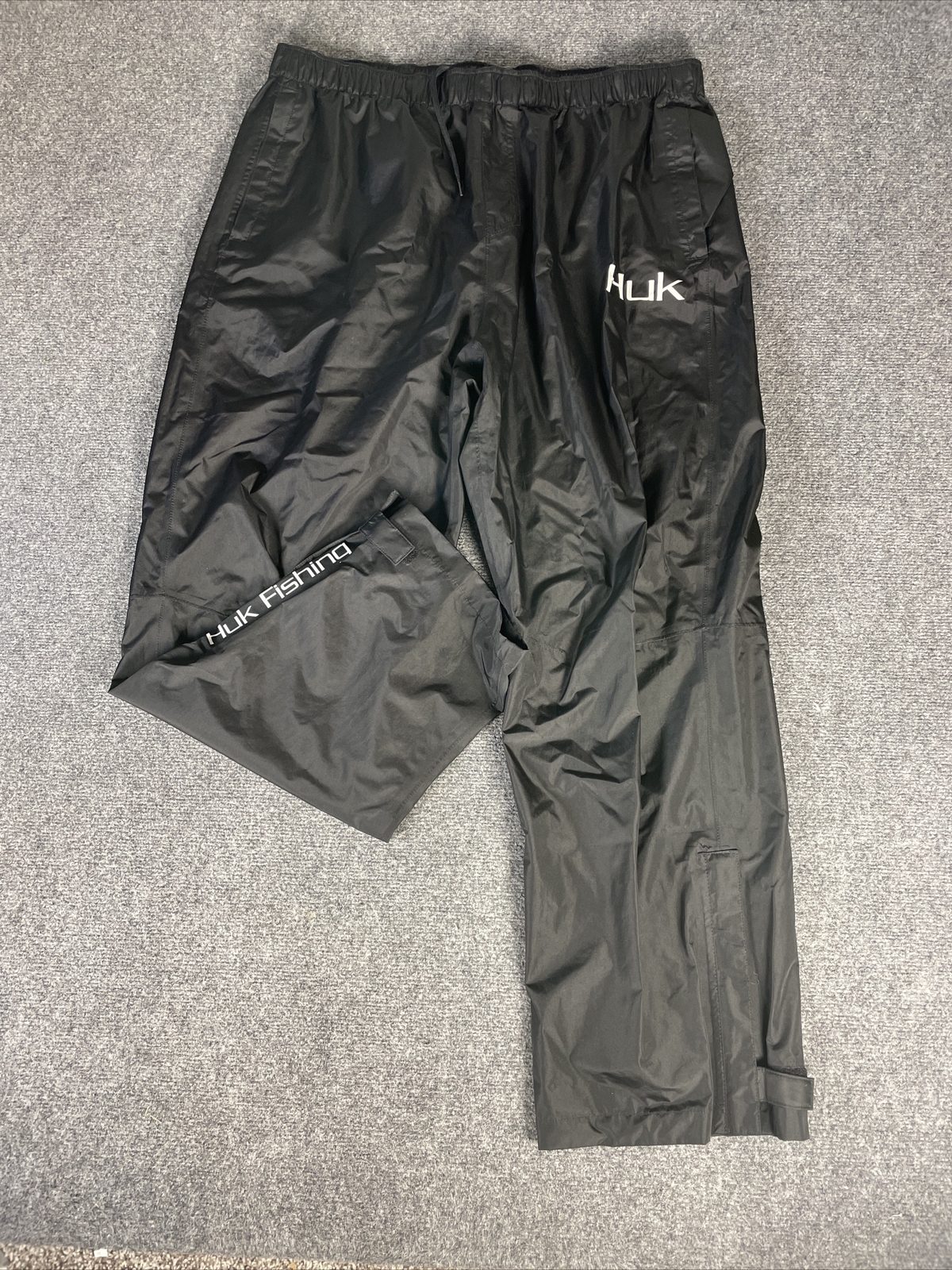 Huk Performance Fishing CYA Packable Rain Pants Mens Black Waterproof Size 3xl for sale online