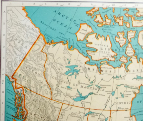 Vintage 1940 Atlas Map World War WW II Dominion Of Canada & Maritimes PEI NB NS+ - Picture 3 of 12