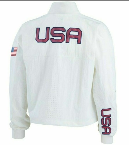 Nike Team USA Windrunner Medal Stand Jacket White Women's Sz. Medium CK4604-100 - Picture 2 of 9