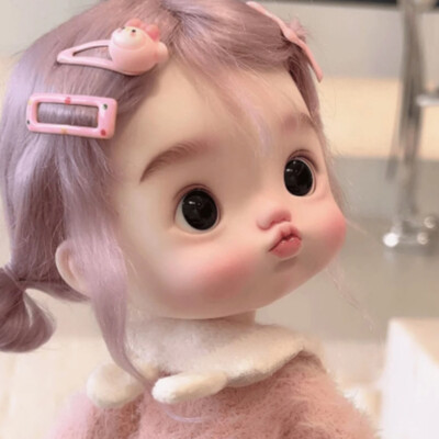 1/8 BJD Doll Joint Movable SD Resin Small Pork Face Girl Exquisite Handmade Gift