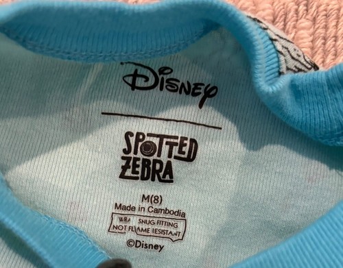 Girls Spotted Zebra Disney Ariel Pajama Set 3 Pieces size 8 - Picture 5 of 7