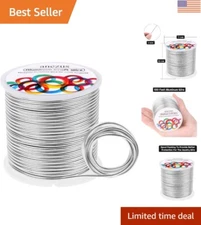 Versatile 12 Gauge Aluminum Wire - 100 Feet Polished Craft Wire for All Projects