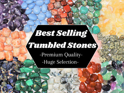 Tumbled Stones 8 oz or 1 lb Bulk Lots: Choose 130+ Types (Crystals, Polished)