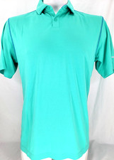NEW Columbia Omni-Wick High Stakes Turquoise SS Collared Golf Polo Shirt Men's L