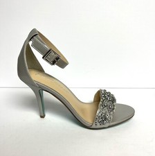 Betsey Johnson Womens Gina Sandal Silver Size 8.5M