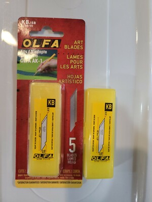 Lot of 2- OLFA  Art Blades KB/5B 1124196 Fits AK-1, AK-4 5 Blades pack