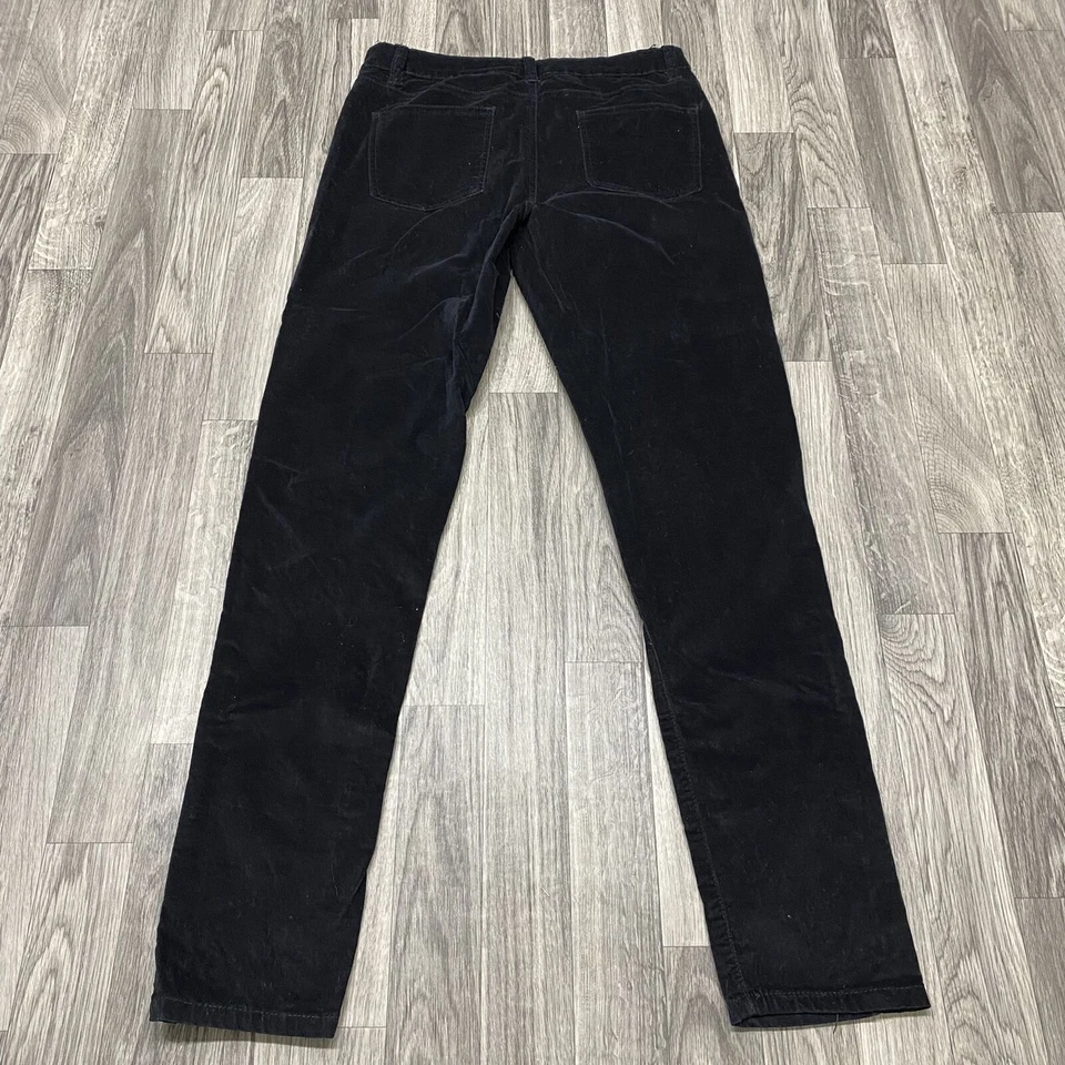 BUFFALO Marvel Mid Rise Velvet Black Stretch Skinny Women's Size 6 /28 - Image 4 of 4