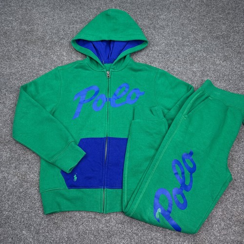 Polo Ralph Lauren Sweat Suit Set Boys Youth Size Small / Medium Big Logo - Picture 2 of 14