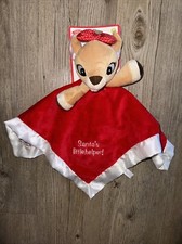 Rudolph Red Nose Reindeer CLARICE baby Security Blanket lovey Satin Trim NEW HTF