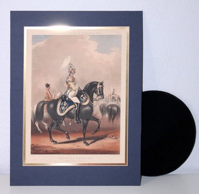 Costumes British Cavalry Print R Ackermann 2nd Life Guards Officer No 1