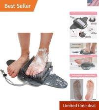 Shower Foot Scrubber Mat with Pumice Stone - Cleans, Smooths  Removes Dead S...