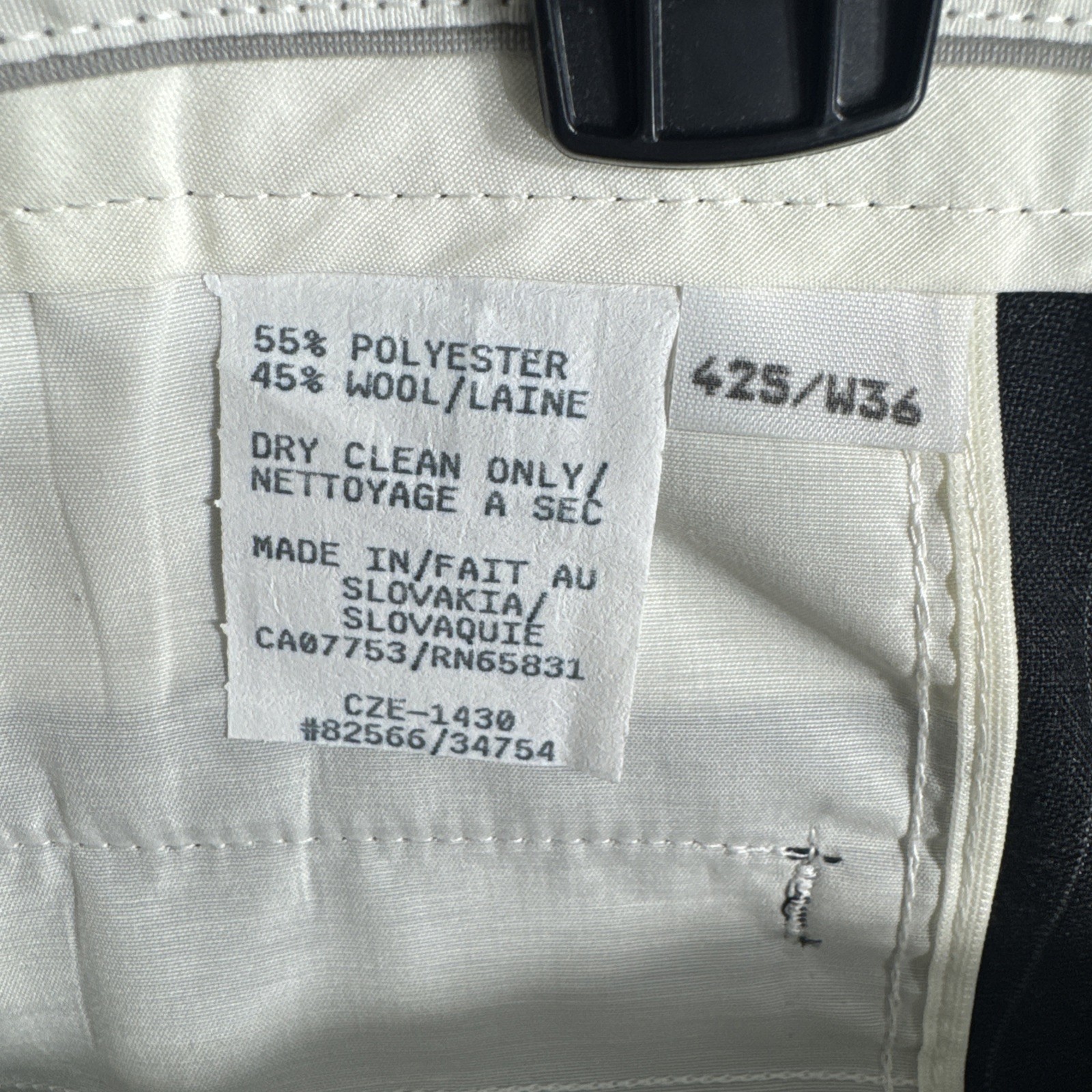 Protocol 42S Gray Chalk Pinstripe Double Breasted… - image 17