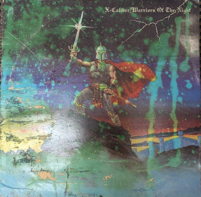 X-Caliber Warriors Of The Night LP 1986 US Private Press Metal PLAY-TESTED Rare
