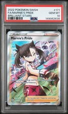 2022 POKEMON SWORD & SHIELD BRILLIANT STARS #171 FULL ART/MARNIE'S PRIDE PSA 10 on eBay