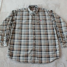 Cinch WRX FR Shirt Mens XXL Button Down Brown HRC 2 ATPV 8.5 Flame Resistant