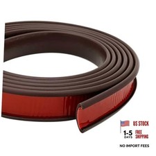 U Shape Plywood Edge Banding, Fit 1/2 inch Edge, Desk Edge 1/2inch 20Ft Brown
