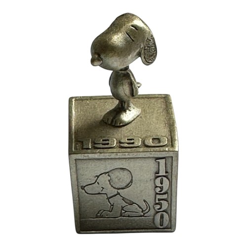 Hallmark Peanuts Gallery Pewter Figurines Lot 5 Snoopy Lucy Charlie Brown 2000 - Picture 6 of 8