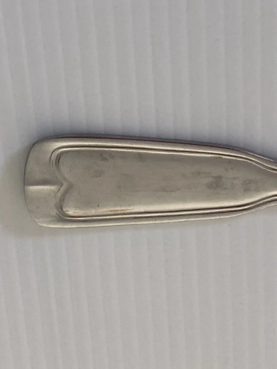 Antique Silver Ladle Spoon Fiddle Pattern Handle Stainless Steel Stamped 31cm