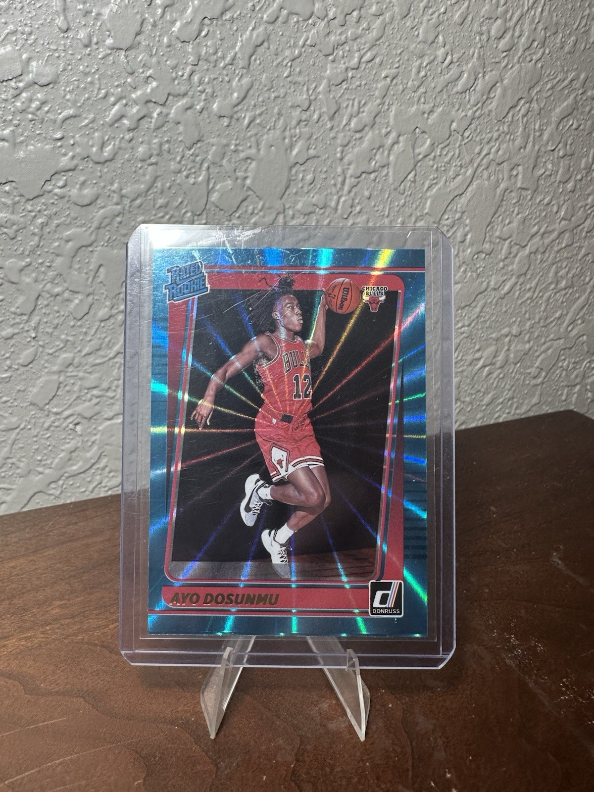 2021-22 Panini Donruss - Rated Rookie Ayo Dosunmu #221 Holo Teal Laser (RC)