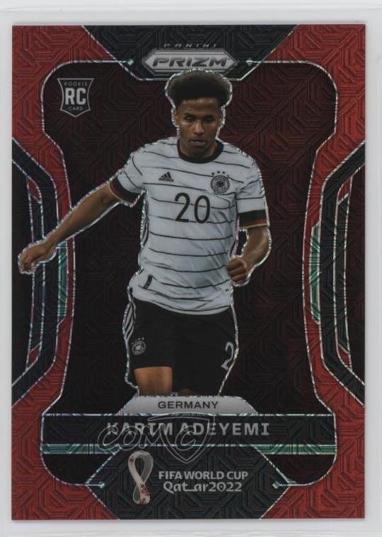 2022 Panini Prizm World Cup Qatar Red Mojo Prizm 34/99 Karim Adeyemi #111 7iu