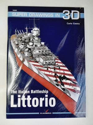 Italian Battleship LITTORIO, Super Drawings in 3D, 16062, Kagero SEALED